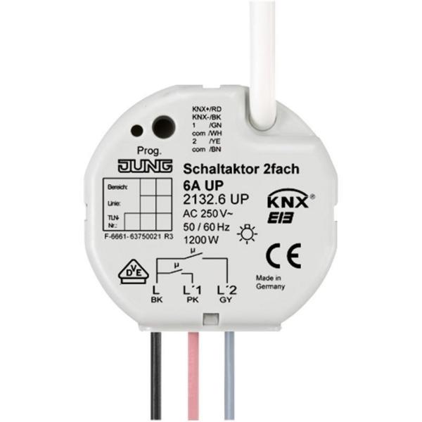 ACTUADOR EMPOTRABLE KNX 2 CANALES PARA CAJA UNIVERSAL