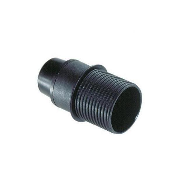 PORTALMPARAS E14 2A 250V CUERPO ROSCADO TOPE NEGRO