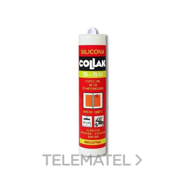 MASILLA Y SELLADOR ALTA TEMPERATURA S-50 NEGRO 280ml