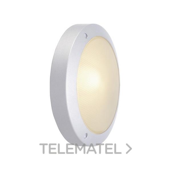 LUMINARIA TECHO/PARED BULAN E14 60W GRIS-PLATA