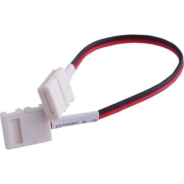 CONECTOR CLIP PARA 2 TIRAS LED 10mm CON CABLE 10cm