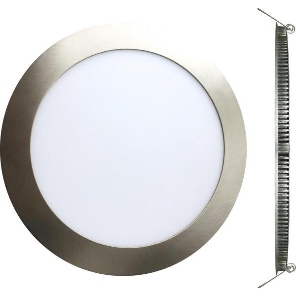 DOWNLIGHT LED CIRCULAR 6W 6500K 120x22mm NIQUEL SATINADO