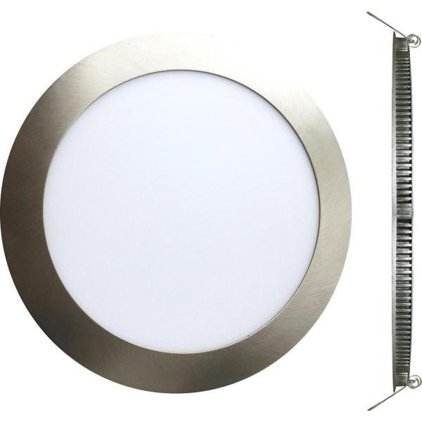 DOWNLIGHT LED CIRCULAR 18W 4000K 225x22mm NIQUEL SATINADO