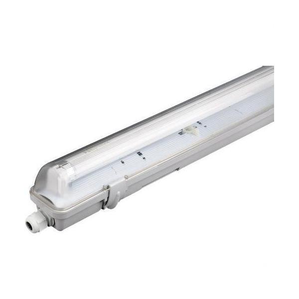 PANTALLA ESTANCA 1x18W PARA TUBO LED POLICARBONATO ACRLICO