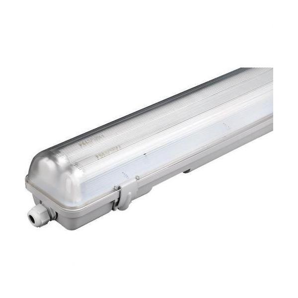 PANTALLA ESTANCA 2x18W PARA TUBO LED POLICARBONATO ACRLICO