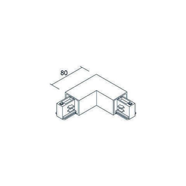 CODO L 90 INTERNO CARRIL TRIFSICO PLATA