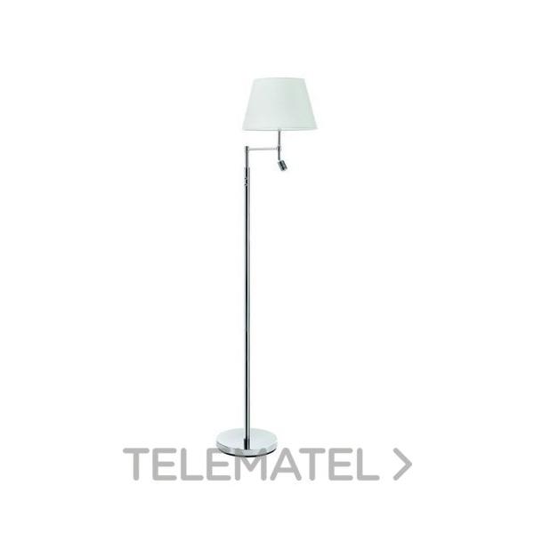 PIE SALN + LECTOR EDA LED E27 60W+3W CROMO