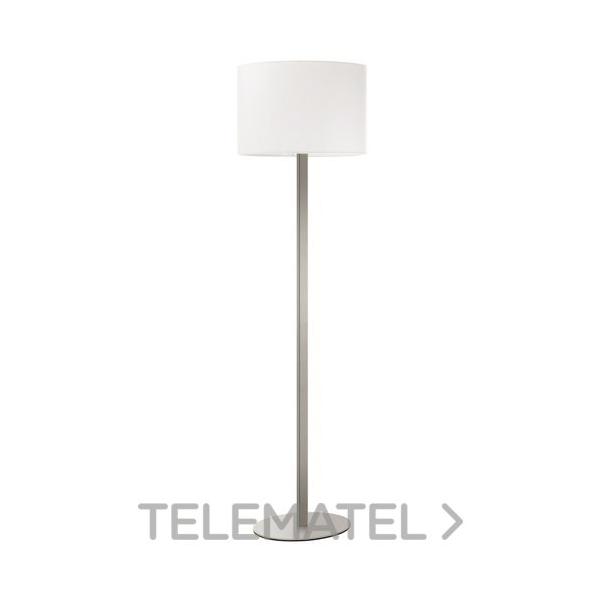 PIE SALÓN OVAL E27 1x60W NÍQUEL SATINADO