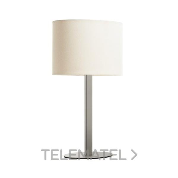 SOBREMESA OVAL E27 40W NÍQUEL SATINADO