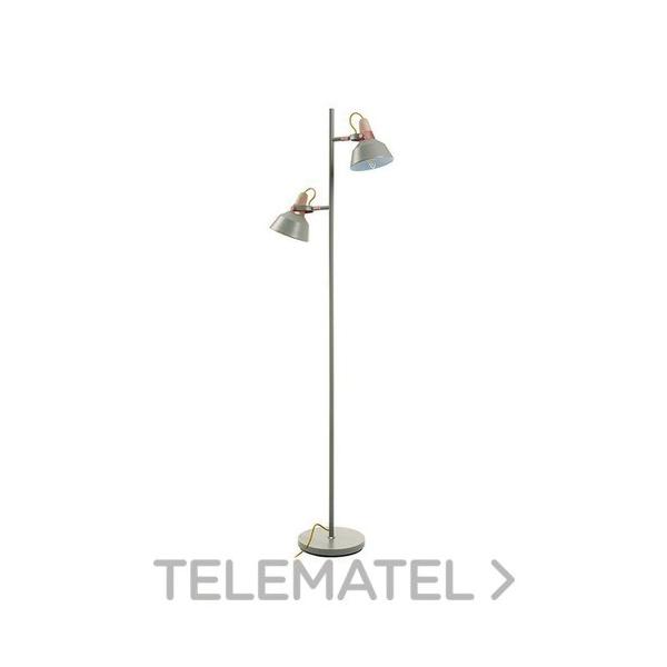 PIE SALN CLOE IP20 2xE14 60W GRIS PIEDRA