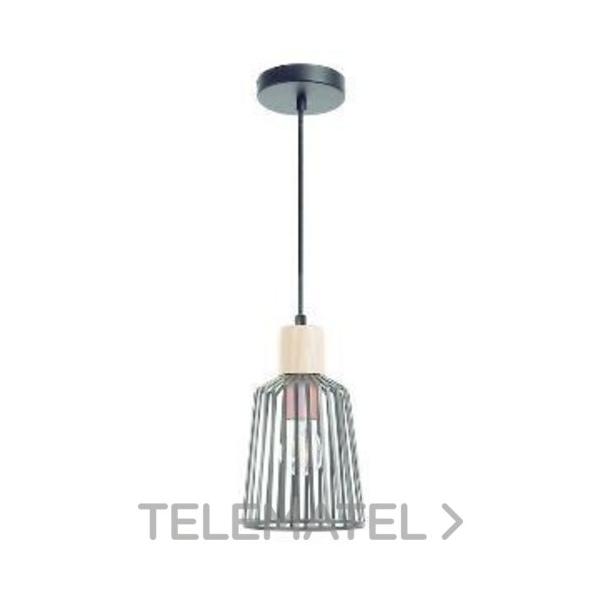 LUMINARIA SUSPENDIDA BAGUET IP20 E27 42W NEGRO