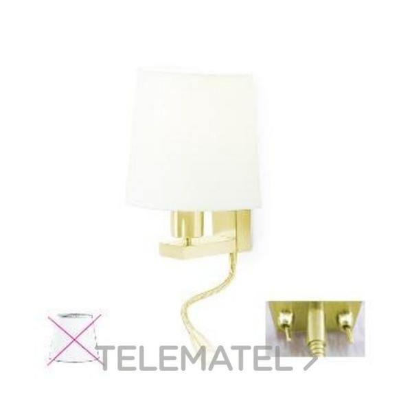 APLIQUE FIRENZE E27 23W+LED 3W 2 INT. ORO MATE