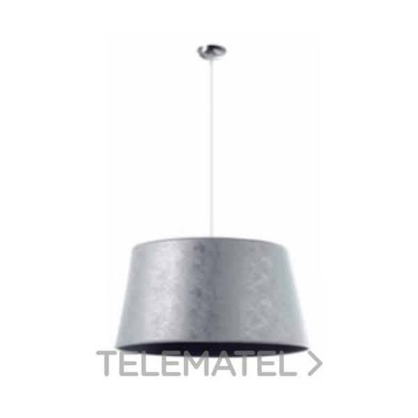 LUMINARIA COLGANTE SELMA IP20 E27 60W 60cm PLATA