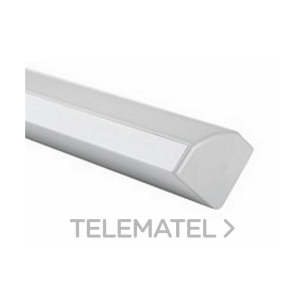 PERFIL SQUARE SERIE LINE 45 PLATA MATE 1m