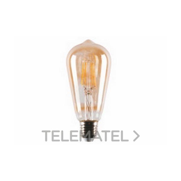 LÁMPARA PERA VINTAGE ÁMBAR LED 7,5W E27 DIMABLE