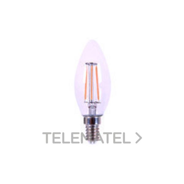 LÁMPARA VELA LISA VINTAGE CLARA LED 4W E14