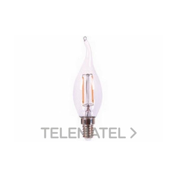 LÁMPARA VELA PUNTA VINTAGE CLARA LED 4W E14