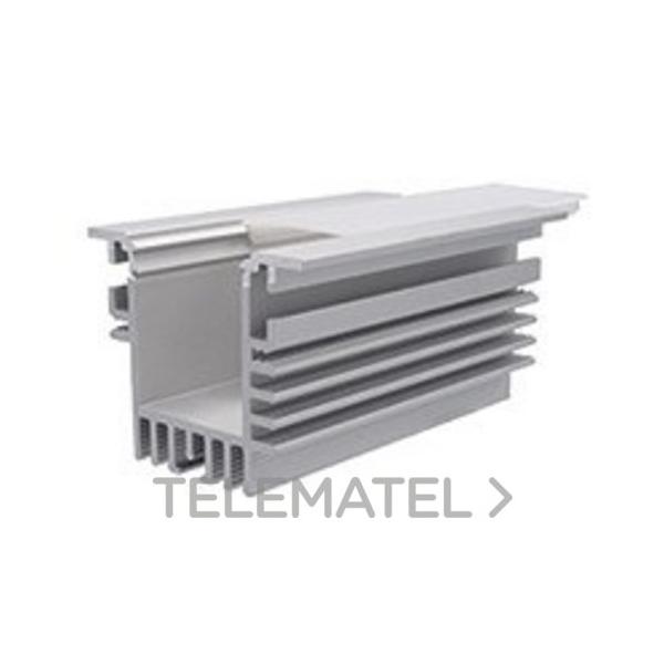 PERFIL RECESSED LINE 40 PLATA MATE 1 METRO