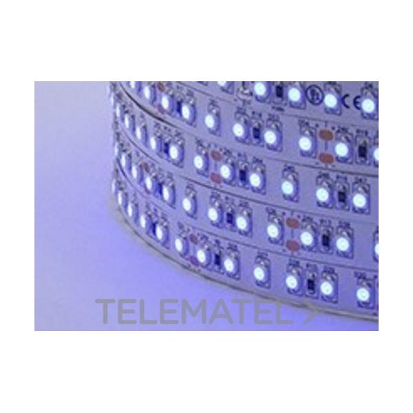 TIRA FLEXIBLE 120 LEDS/M SMD3528 9-6W 24V IP20 AZUL 1m 540lm 25m