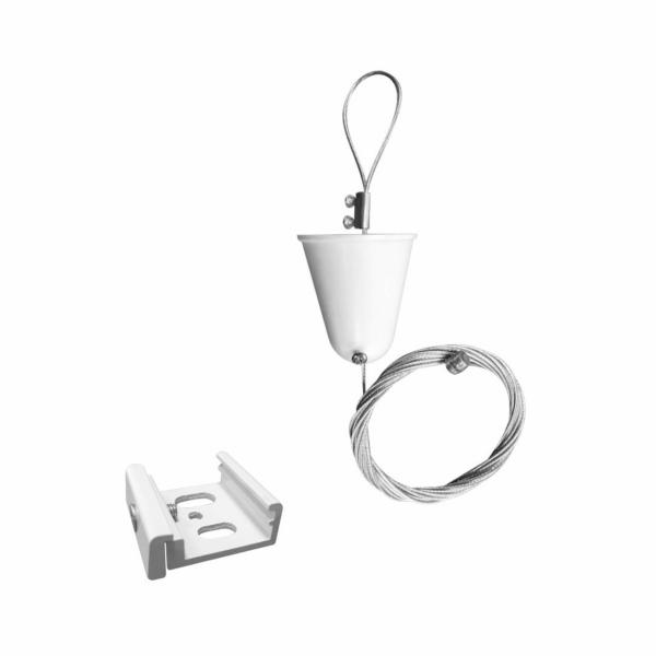 ACCESORIO CARRIL SUSPENSIN TECHO CABLE 3 METROS BLANCO