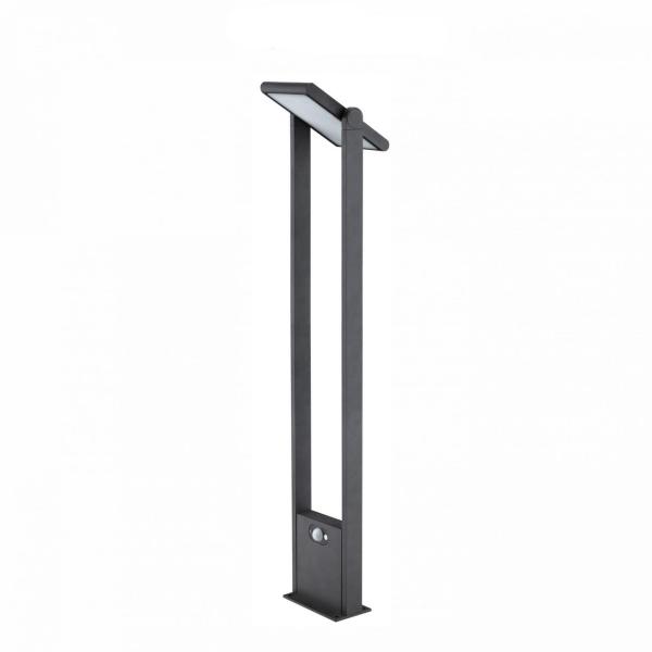 LUMINARIA JARDÍN SOLAR LED POPA 100cm ACABADO NEGRO 1,6W 4000K