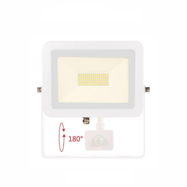 LUMINARIA EXTERIOR SKY LED CON SENSOR 220V 50W 4000K BLANCO