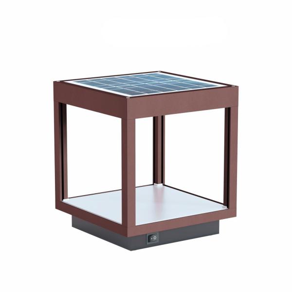 LUMINARIA JARDÍN VISOR SOLAR 3,5W 120° 460lm CORTEN