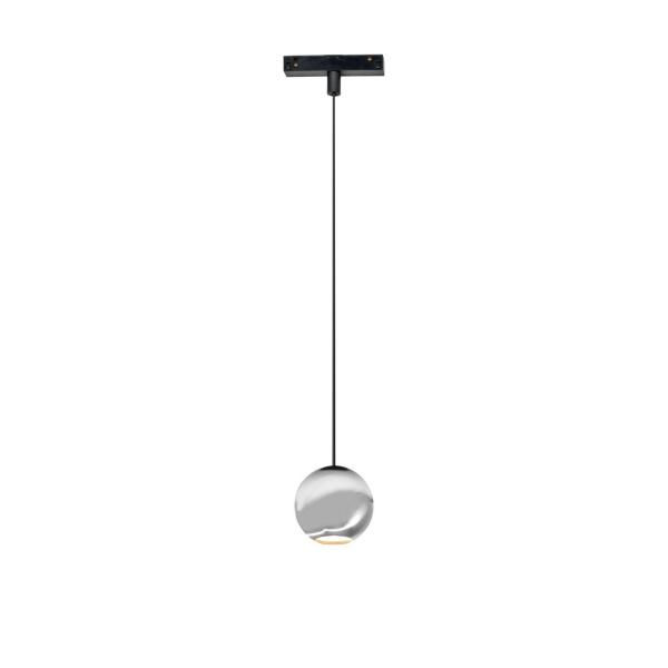 LUMINARIA BORA CARRIL MAGNTICO SUSPENSIN CROMO MATE 8,5W 48V 36 2.700K 610lm