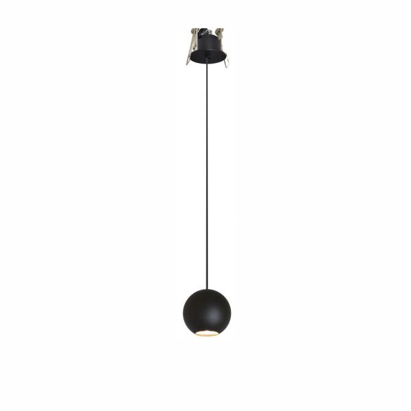 LUMINARIA BORA SUSPENSIN FLORN ENCASTRAR NEGRO 8,5W 220-240V 36 2.700K 530lm