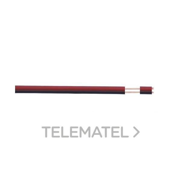 CABLE PARALELO ALTAVOZ 2x0,50mm² ROJO NEGRO (ROLLO 100m) (ECA)