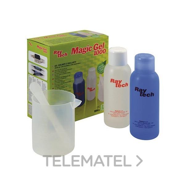 GEL MAGIC GEL 1000 BICOMPONENTE EN 2 BOTELLAS DE 500cc (TOTAL 1l)