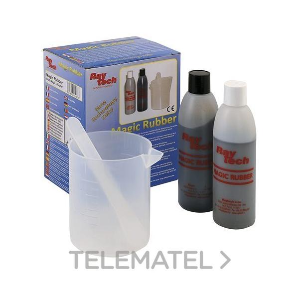 KIT MAGIC RUBBER 2 BOTELLAS DE 250gr (TOTAL 500gr) COLOR GRIS