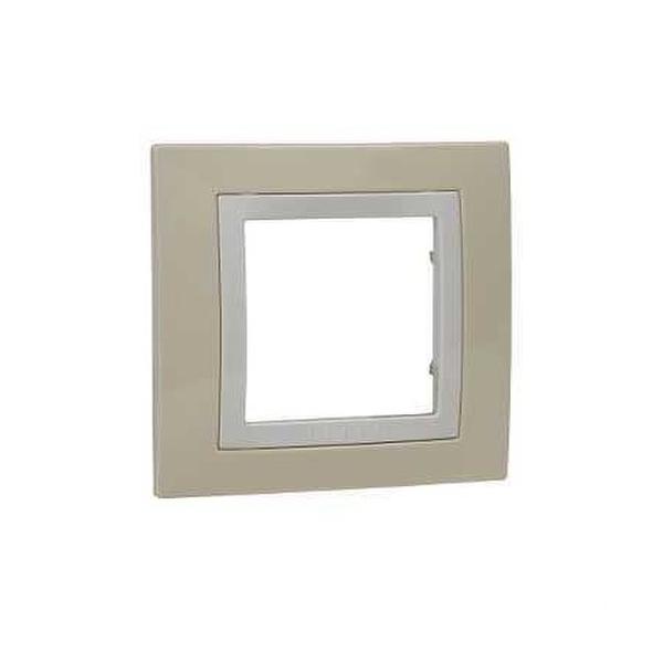 MARCO BASIC CON 1 ELEMENTO CROMO/MARFIL UNICA