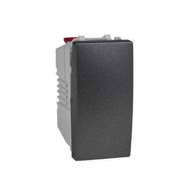 CONMUTADOR 10AX ESTRECHO GRAFITO SERIE ÚNICA TOP