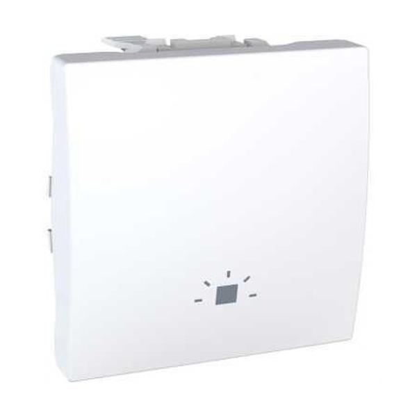 PULSADOR ANCHO LUZ BLANCO POLAR SERIE ÚNICA