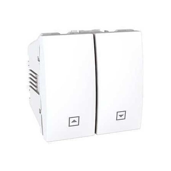 PULSADOR ANCHO PERSIANA BLANCO POLAR SERIE ÚNICA