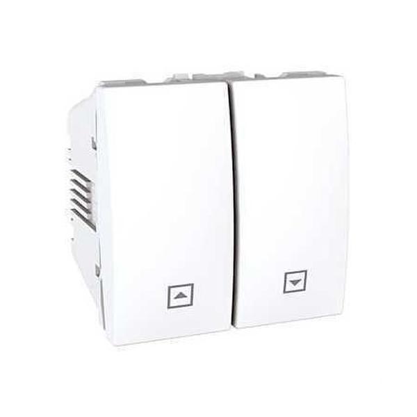 INTERRUPTOR ANCHO PERSIANA SERIE ÚNICA BLANCO POLAR