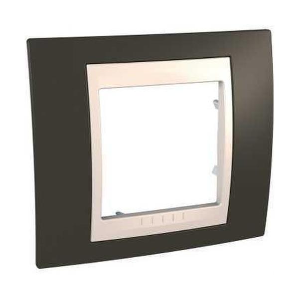 MARCO UNICA PLUS CON 1 ELEMENTO MARFIL/CACAO