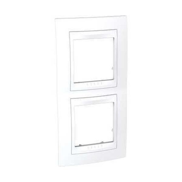 MARCO UNICA PLUS CON 2 ELEMENTOS VERTICALES BLANCO/BLANCO