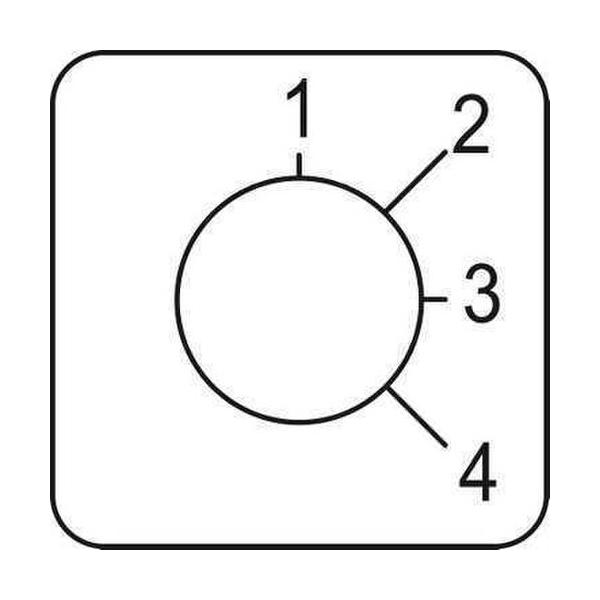 ETIQUETA 45x45mm MARCADO CON 4 POSICIONES