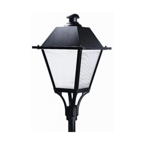 LUMINARIA FC-6 CON EQUIPO POLICARBONATO NEGRO 125W VAPOR DE MERCURIO