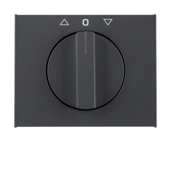 PLACA CENTRAL CON MANDO FLECHA K1 ANTRACITA