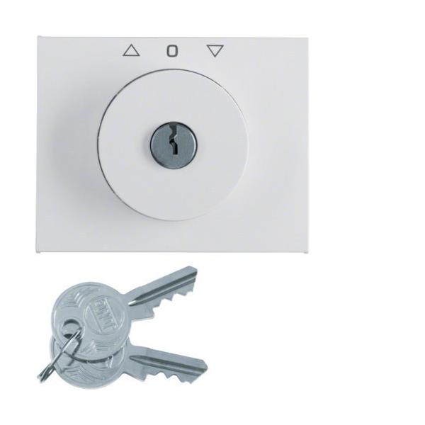 PLACA LLAVE CON 3 POSICIÓNES CON BLOQUEO K1 BLANCO POLAR