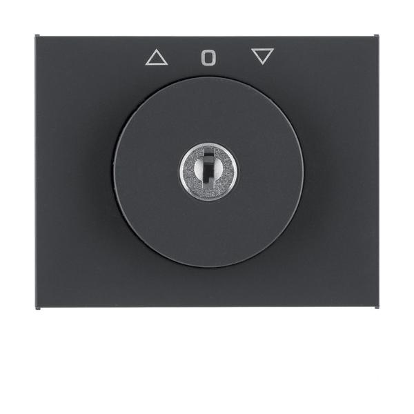 PLACA LLAVE CON POSICIÓN S/B LOQUEO K1 ANTRACITA