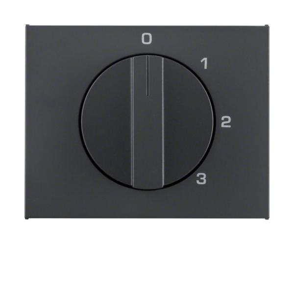 PLACA CENTRAL MANDO ROTATIVO 0-1-2-3 POSICIÓN K1 ANTRACITA