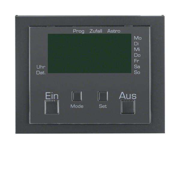 MÓDULO INTERRUPTOR HORARIO CON DISPLAY CONEXIÓN K1 ANTRACITA