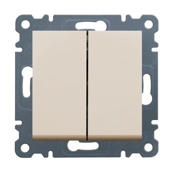 CONMUTADOR DOBLE LUMINA2 BLANCO