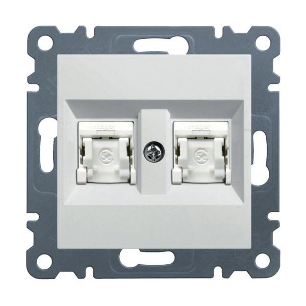 TOMA 2xRJ45 CAT.6 UTP LUMINA2 BLANCO