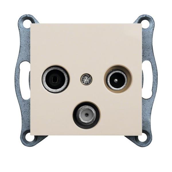 TOMA RTV-SAT LUMINA2 BLANCO