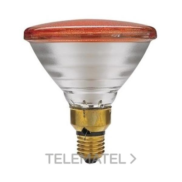 LAMP.PAR 38 FLOOD PINTADO 80W E27 ROJO